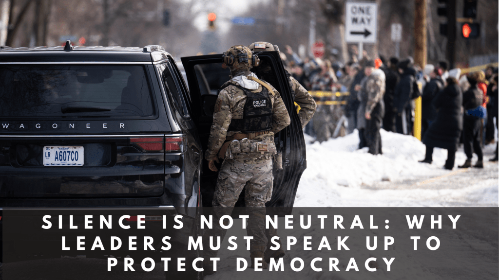 Silence is not neutral: why we must speak up to protect&nbsp;democracy
